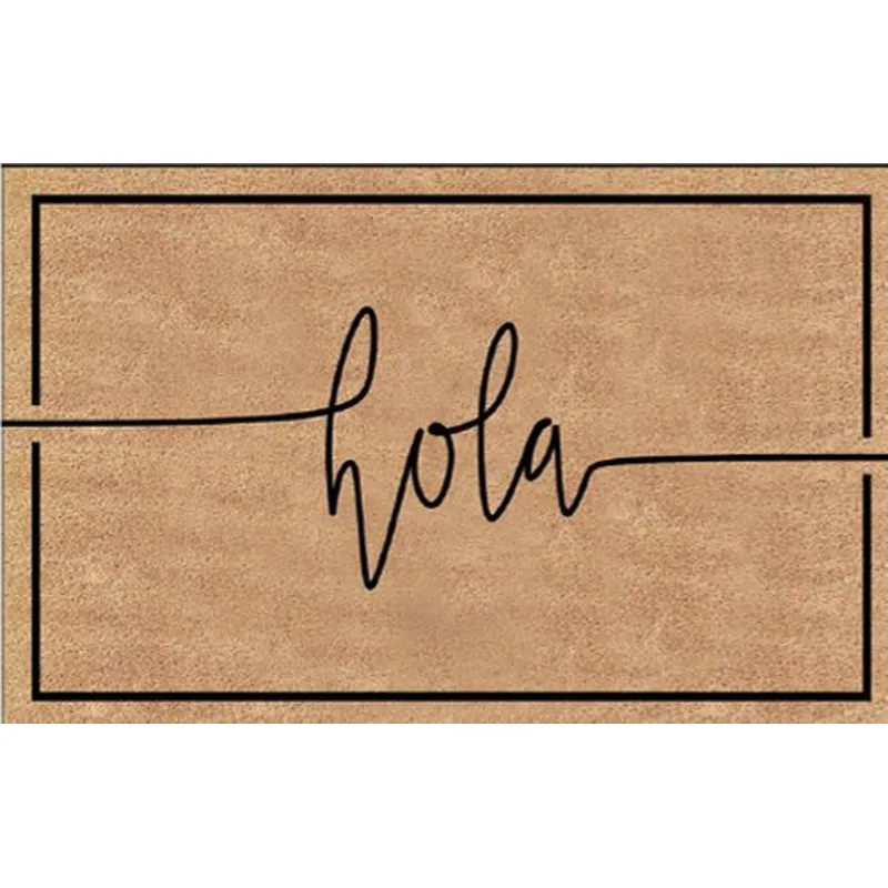 FELPUDO COCO NATURAL HOLA TRAZOS 40X70CM DINTEX 50135