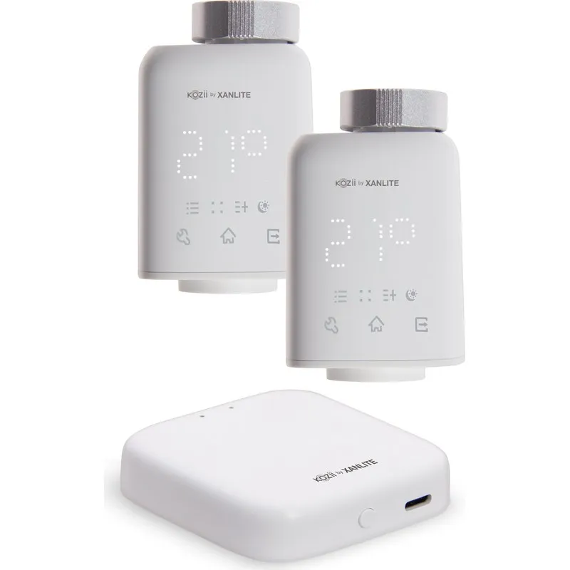 PACK 2 VALVULAS TERMOSTATICAS WIFI UNIVERSALES XANLITE XANLITE EG-VALVKIT002