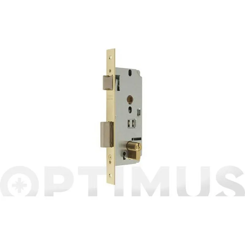 CERRADURA EMBUTIR SERIE 1600 1601 LATONADA 45 MCM 1601-3-45