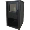 ESTUFA DE LEÑA THALIA PELLA S NEGRA 5,4 KW HUALGE THAPELS-N