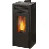 ESTUFA DE PELLET INVICTA NOLA NEGRA 10 KW ACERO Y FUNDICION, INVICTA P641814