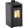 ESTUFA DE PELLET NEGRA LUX 9 KW PA3053P042