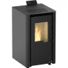 ESTUFA DE PELLET NEGRA PRIME 7 KW PA3053P040