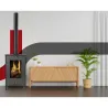 ESTUFA LEÑA ECODESIGN 452 DOBLE COMBUSTION THECA 6500452