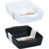 BANDEJA HORNO CERAMICA BLANCA/NEGRA 28X18CM SURTIDA ALPINA 871125258616