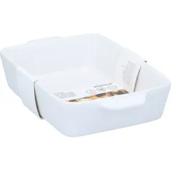 BANDEJA HORNO CERAMICA BLANCA/NEGRA 28X18CM SURTIDA ALPINA 871125258616