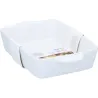 BANDEJA HORNO CERAMICA BLANCA/NEGRA 28X18CM SURTIDA ALPINA 871125258616