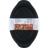 BANDEJA HORNO CERAMICA OVAL BLANCA/NEGRA 20X12CM SURTIDA ALPINA 871125258619