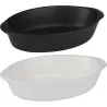 BANDEJA HORNO CERAMICA OVAL BLANCA/NEGRA 20X12CM SURTIDA ALPINA 871125258619