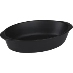 BANDEJA HORNO CERAMICA OVAL BLANCA/NEGRA 20X12CM SURTIDA ALPINA 871125258619