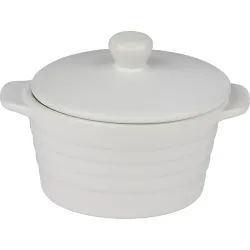 MINI COCOTTE CERAMICA BLANCA/NEGRA 13X10CM SURTIDA ALPINA 871125258608
