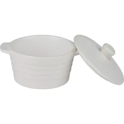 MINI COCOTTE CERAMICA BLANCA/NEGRA 13X10CM SURTIDA ALPINA 871125258608