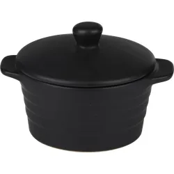 MINI COCOTTE CERAMICA BLANCA/NEGRA 13X10CM SURTIDA ALPINA 871125258608