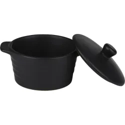 MINI COCOTTE CERAMICA BLANCA/NEGRA 13X10CM SURTIDA ALPINA 871125258608