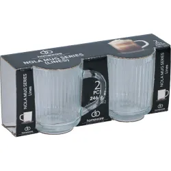 MUG CRISTAL RAYADO SET 2...