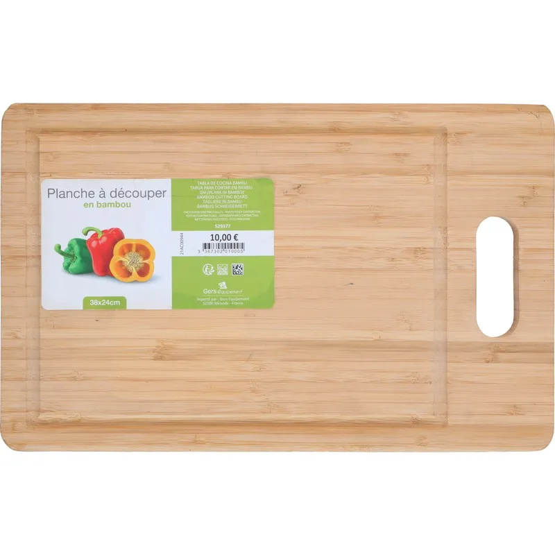 TABLA CORTAR BAMBU 38X24CM 336730201000