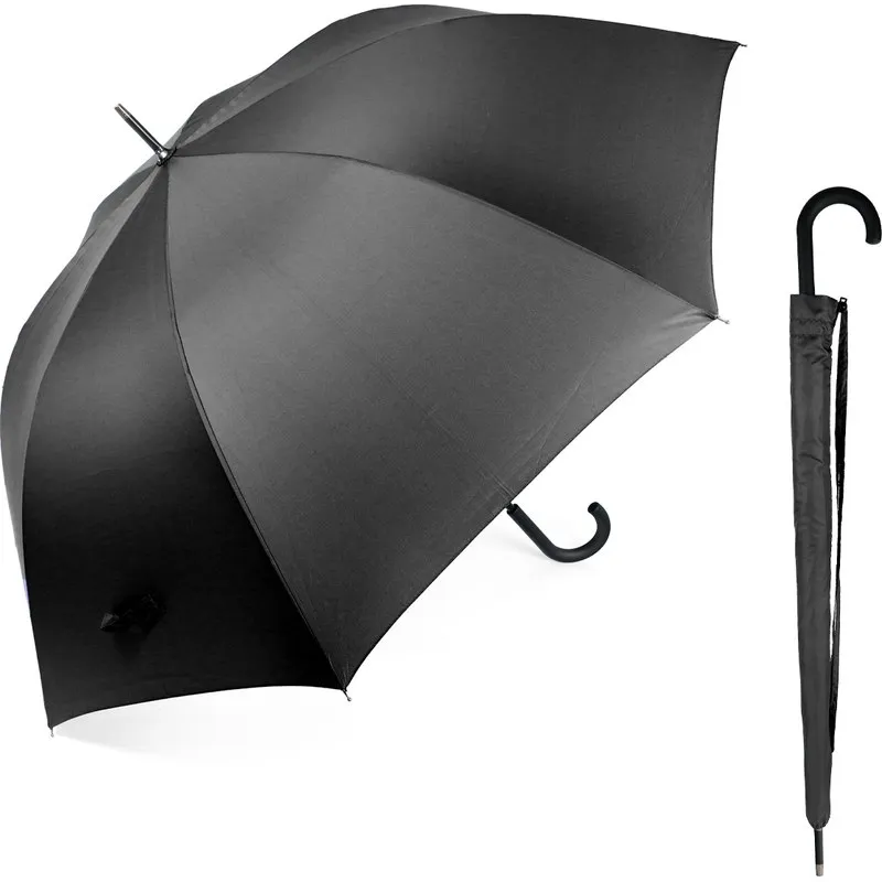 PARAGUAS LARGO HOMBRE AUTOMATICO NEGRO XXL GOLF CUATRO GOTAS 65007