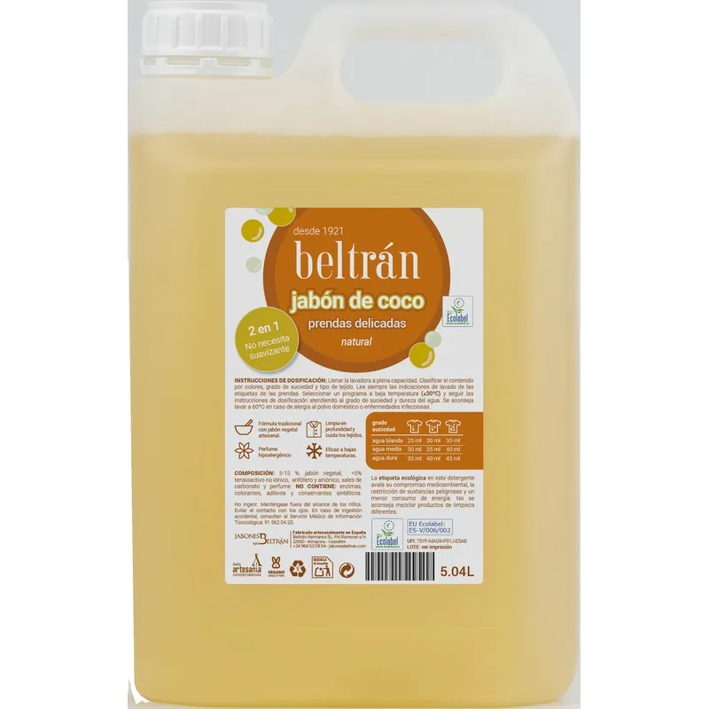 JABON LIQUIDO COCO 5 L 1922