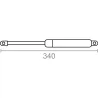PISTON A GAS PARA CANAPE 1250 N NEGRO MICEL 93014
