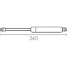 PISTON A GAS PARA CANAPE 350 N NEGRO MICEL 93024