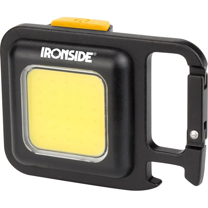 LINTERNA IRONSIDE CLIP COB LED RECARGABLE 500 MAH 5W 500LM IP44 IRONSIDE 400076