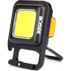 LINTERNA IRONSIDE CLIP COB LED RECARGABLE 500 MAH 5W 500LM IP44 IRONSIDE 400076