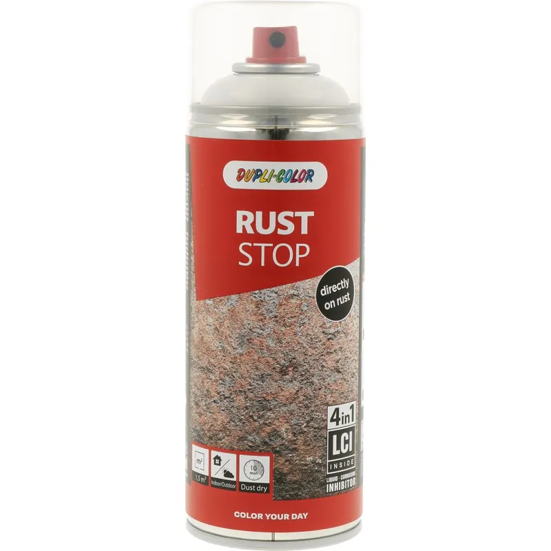 PINTURA ANTIOXIDANTE SPRAY RUST STOP BRILLO 400 ML RAL 9010 BLANCO PINTYPLUS 103641