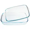 BANDEJA VIDRIO HORNO PYREX SET 2 UDS 34 X 22 CM / 30 X 19 CM PYREX 3313700
