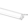 TAPAJUNTAS "CERAMICA" INOX ADHESIVO 40MMX100CM NOGAL BRINOX B813404