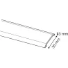 TAPAJUNTAS "MOQUETA" INOX ADHESIVO 35MMX100CM HAYA BRINOX B812404