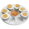 BANDEJA PORCELANA REDONDA 8 HUEVOS diametro20CM VERSA 17640090