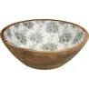 BOL GRANDE MADERA ESMALTADO DECORADO BEATRICE 30X30X10CM VERSA 17370653