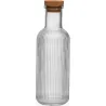 BOTELLA CRISTAL TAPON CORCHO 1,3L RAYAS TRANSPARENTE VERSA 22500145