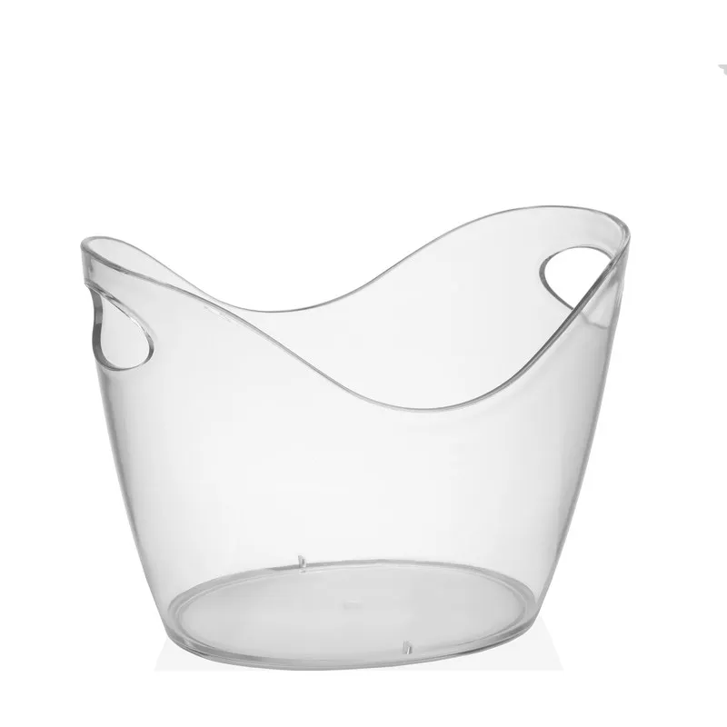 CUBITERA PLASTICO PS VINO/CAVA ASA 4L 27X27X20CM VERSA 22250125