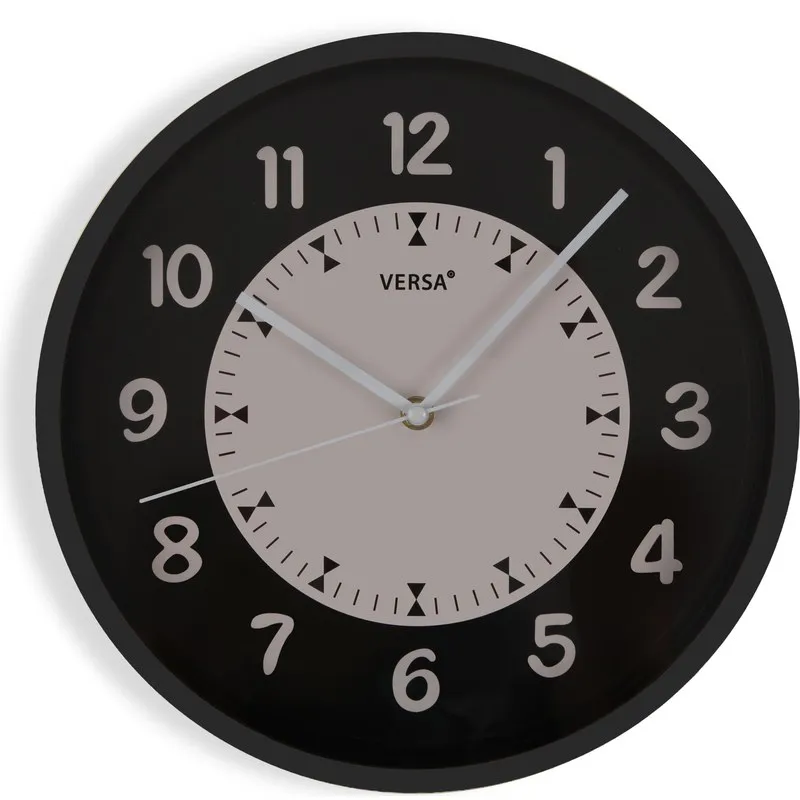 RELOJ COCINA NOVA NEGRO-BLANCO 30CM VERSA 20551126