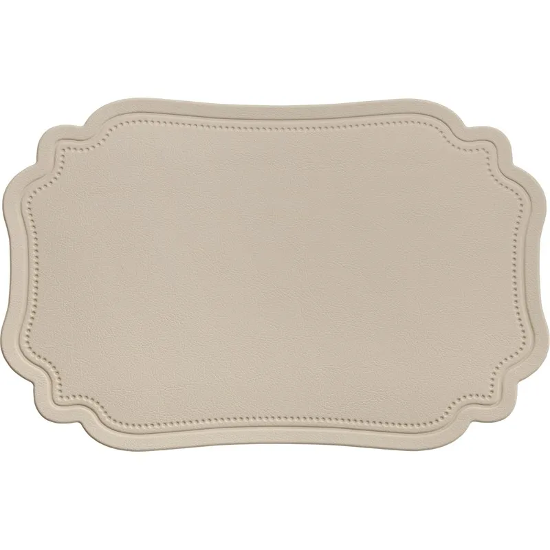 SALVAMANTEL RECTANGULAR ACOLCHADO FLORENCE CREMA 45X30CM VERSA 22400171