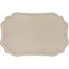 SALVAMANTEL RECTANGULAR ACOLCHADO FLORENCE CREMA 45X30CM VERSA 22400171