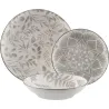 VAJILLA PORCELANA 18 PIEZAS FULLS GRIS MIX VERSA 21650114