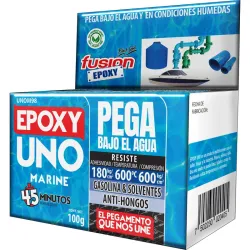 ADHESIVO EPOXI UNO USO FONTANERIA / BAJO AGUA 100 GR MARINE UNOM98