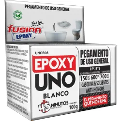 ADHESIVO EPOXI UNO USO GENERAL 100 GR BLANCO UNOB98