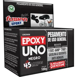 ADHESIVO EPOXI UNO USO GENERAL 100 GR NEGRO UNON98