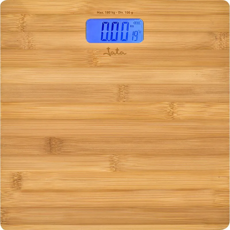 BASCULA BAÑO ELECTRONICA 180KG BAMBU JATA HBAS1489