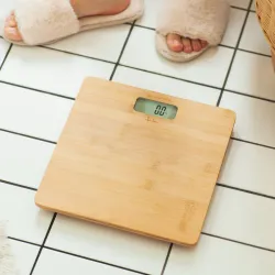 BASCULA BAÑO ELECTRONICA 180KG BAMBU JATA HBAS1489