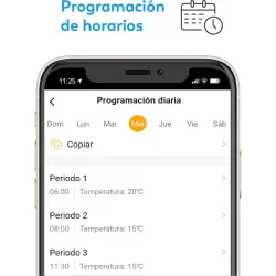 TERMOSTATO GARZA SMART WIFI TEIDE PROGRAMABLE-CONTROL POR VOZ Y APP Y CALOR FRIO GARZA 401732C