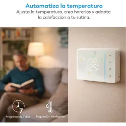 TERMOSTATO GARZA SMART WIFI TEIDE PROGRAMABLE-CONTROL POR VOZ Y APP Y CALOR FRIO GARZA 401732C