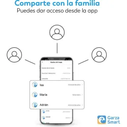 TERMOSTATO GARZA SMART WIFI TEIDE PROGRAMABLE-CONTROL POR VOZ Y APP Y CALOR FRIO GARZA 401732C