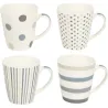 MUG NEW BONE CHINA DECORADO 34CL SURTIDO GRIS D'CASA 314506