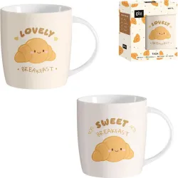 MUG PORCELANA DECORADO CAJA...