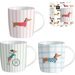 MUG PORCELANA DECORADO CAJA...
