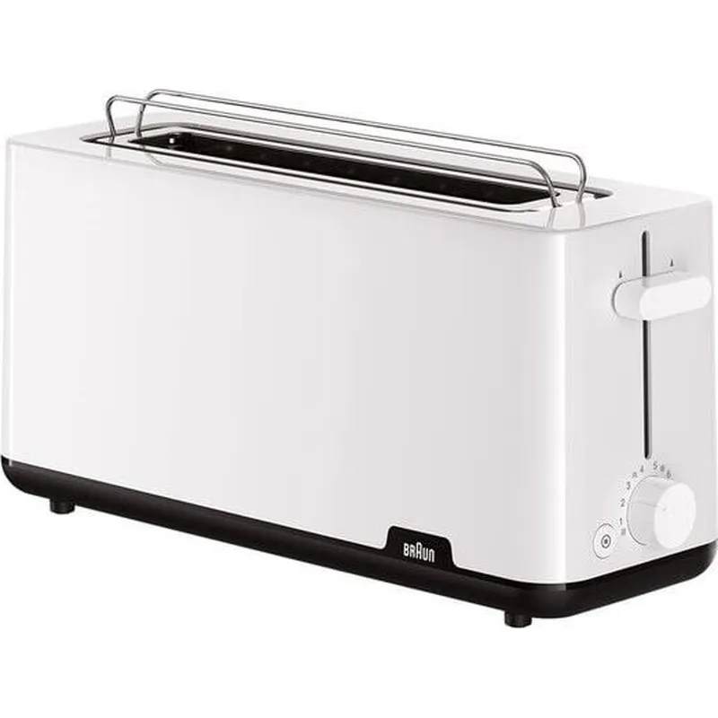 TOSTADOR UNA RANURA LARGA 1030W BLANCO BRAUN HT1110WH